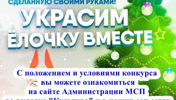 Конкурс новогодняя игрушка для уличной ёлки «Украсим ёлку вместе»